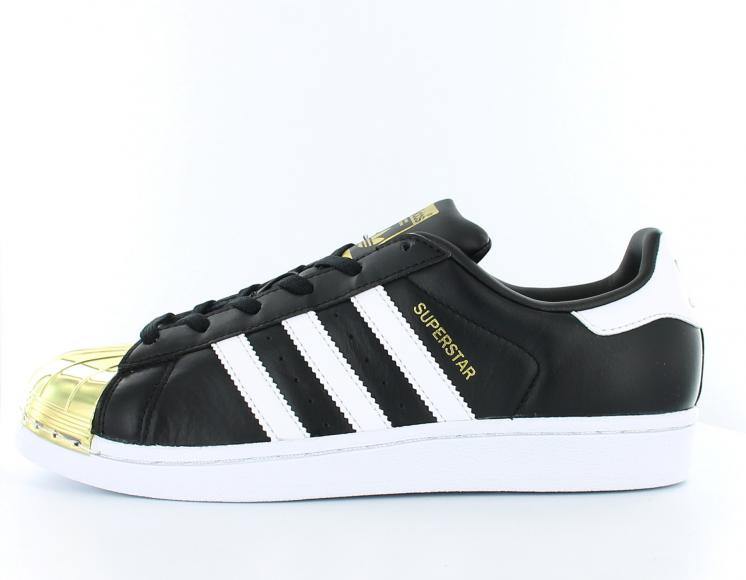 adidas superstar noir blanc doré